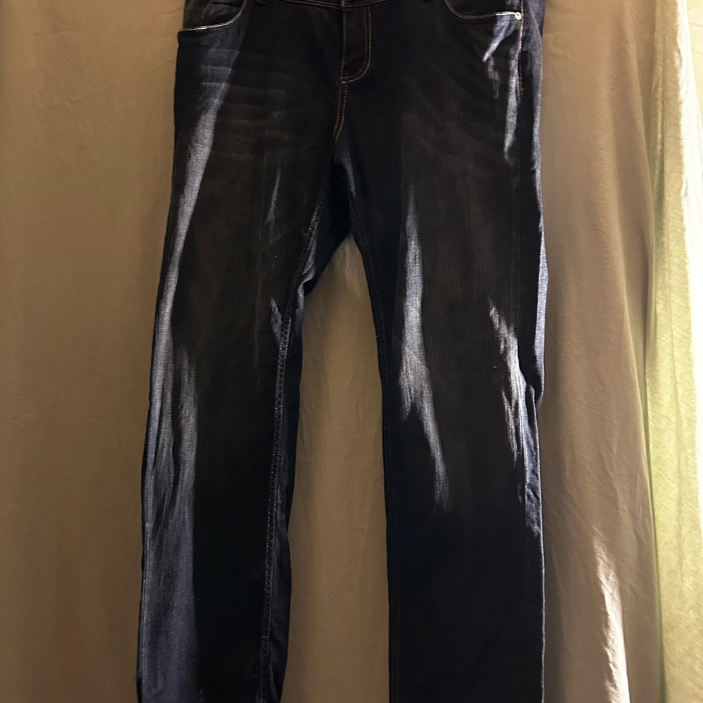 Paris Blues Women's Black Straight Leg Jeans